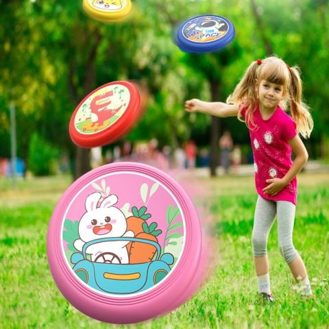 Đĩa ném đồ chơi Frisbee, đĩa bay đồ chơi thể thao vận động ngộ nghĩnh cho trẻ em loại 20cm