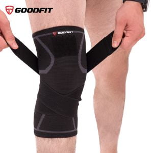 Bó gối thể thao, băng đầu gối thủ môn, tập gym co giãn 4 chiều dày dặn Goodfit GF511K cao cấp