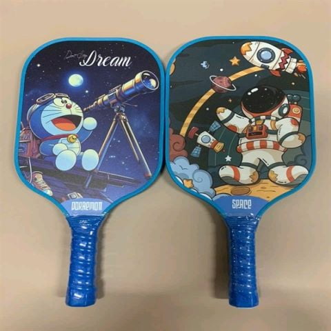 Vợt Pickleball họa hình Doraemon / Space tuyệt đẹp cho trẻ em